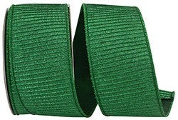 2.5 inch Pleated Metallic Lux EMERALD
