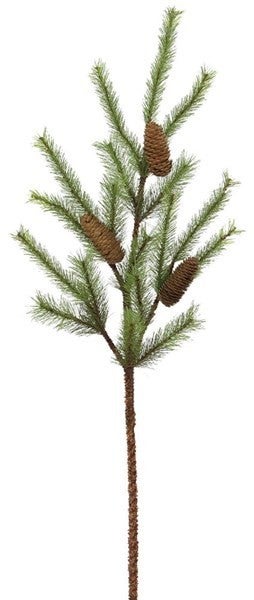 30" Pine/Cone Spray Natural /Green