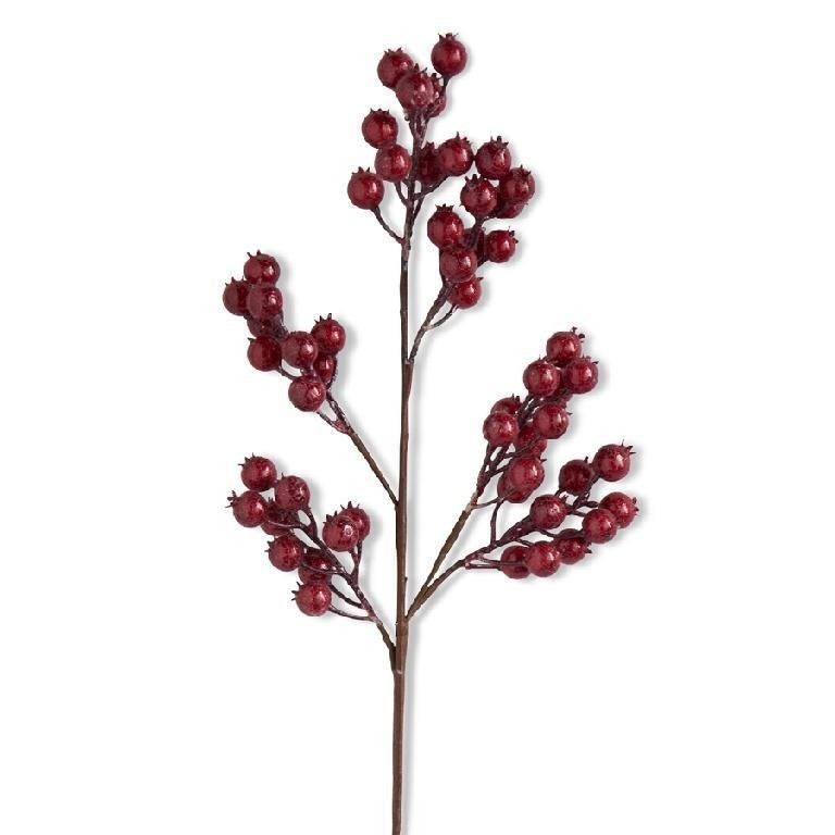 27" Crackle Glitter Rose Hip Red K&K
