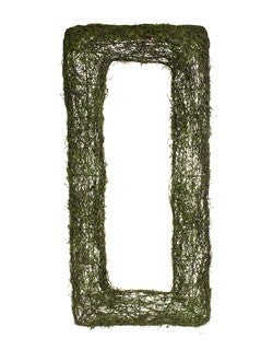 25in RECTANGLE Moss on Metal Frame