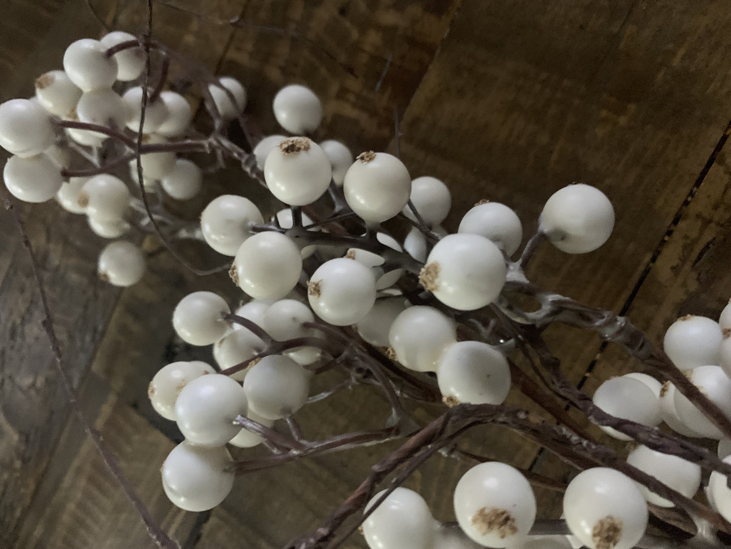 Berry Twig WHITE w/ berry tops