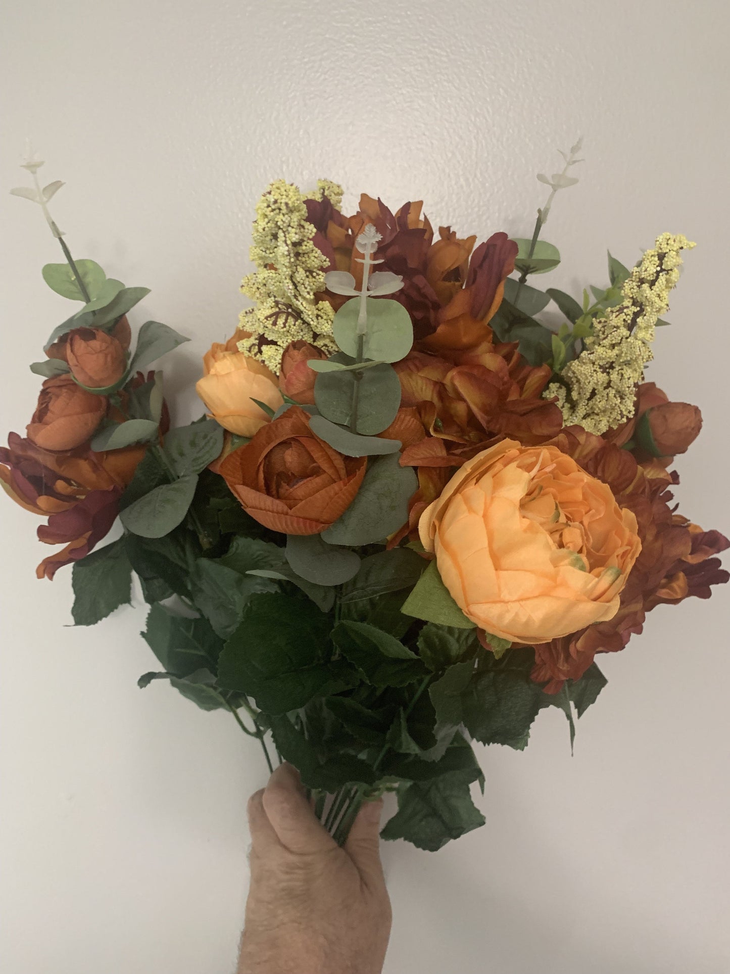 26in Peony Hydrangea BROWN