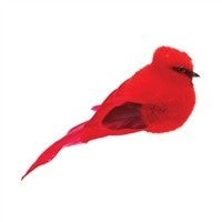 7in Foam Feathered CARDINAL