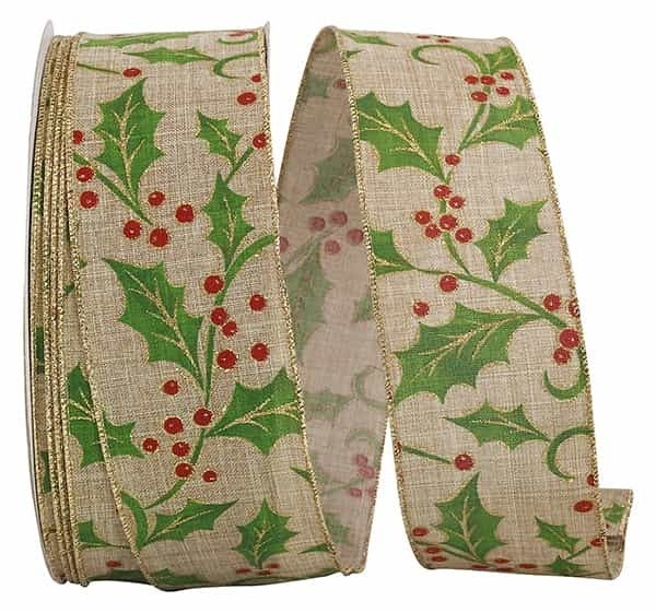 50YARD x 2.5in Holly Linen NATURAL