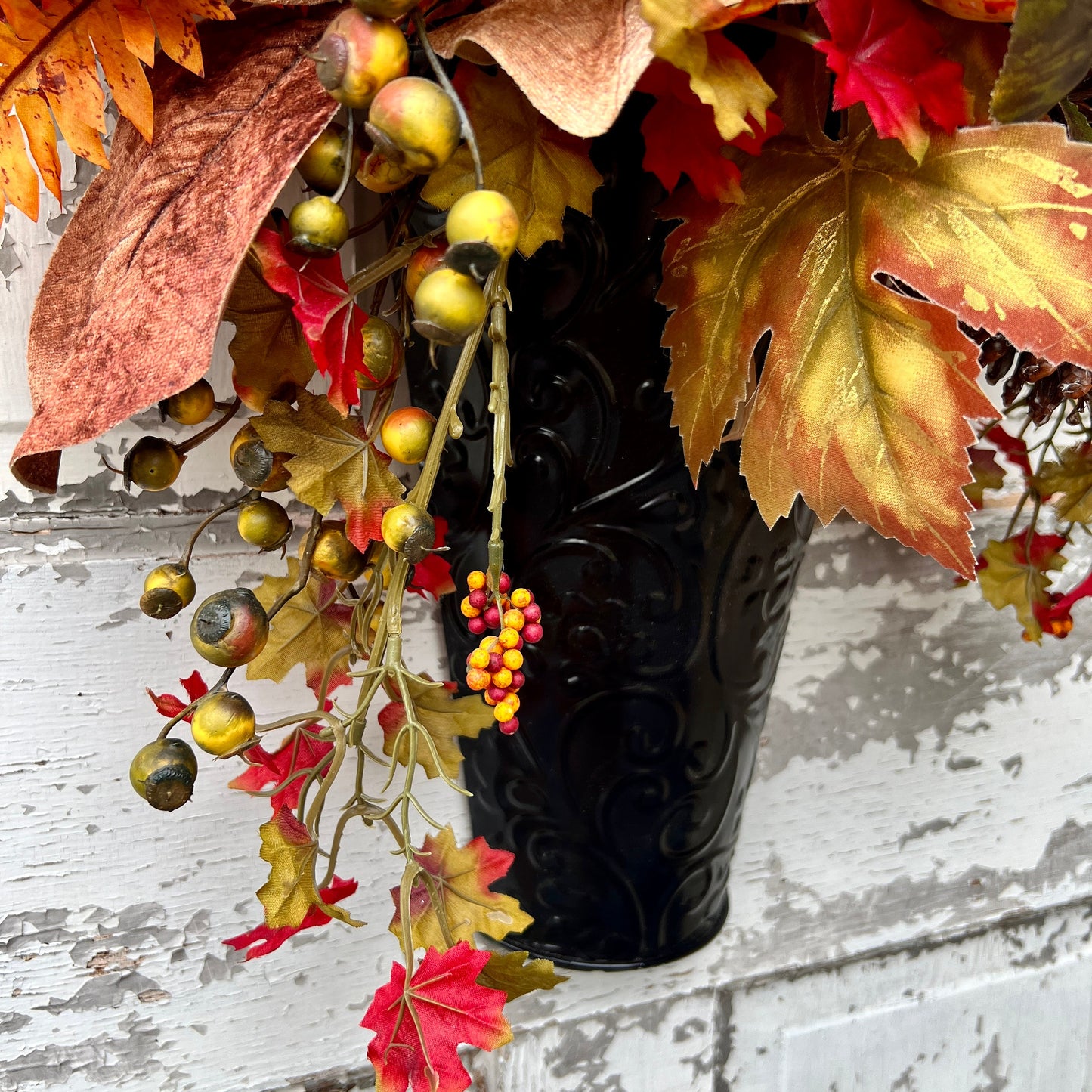 Fall Wreath for front door, Autumn Wreath, Fall floral arrangement with pumpkin, Fall Door Hanger, Autumn Door Hanger, Fall Home decor,