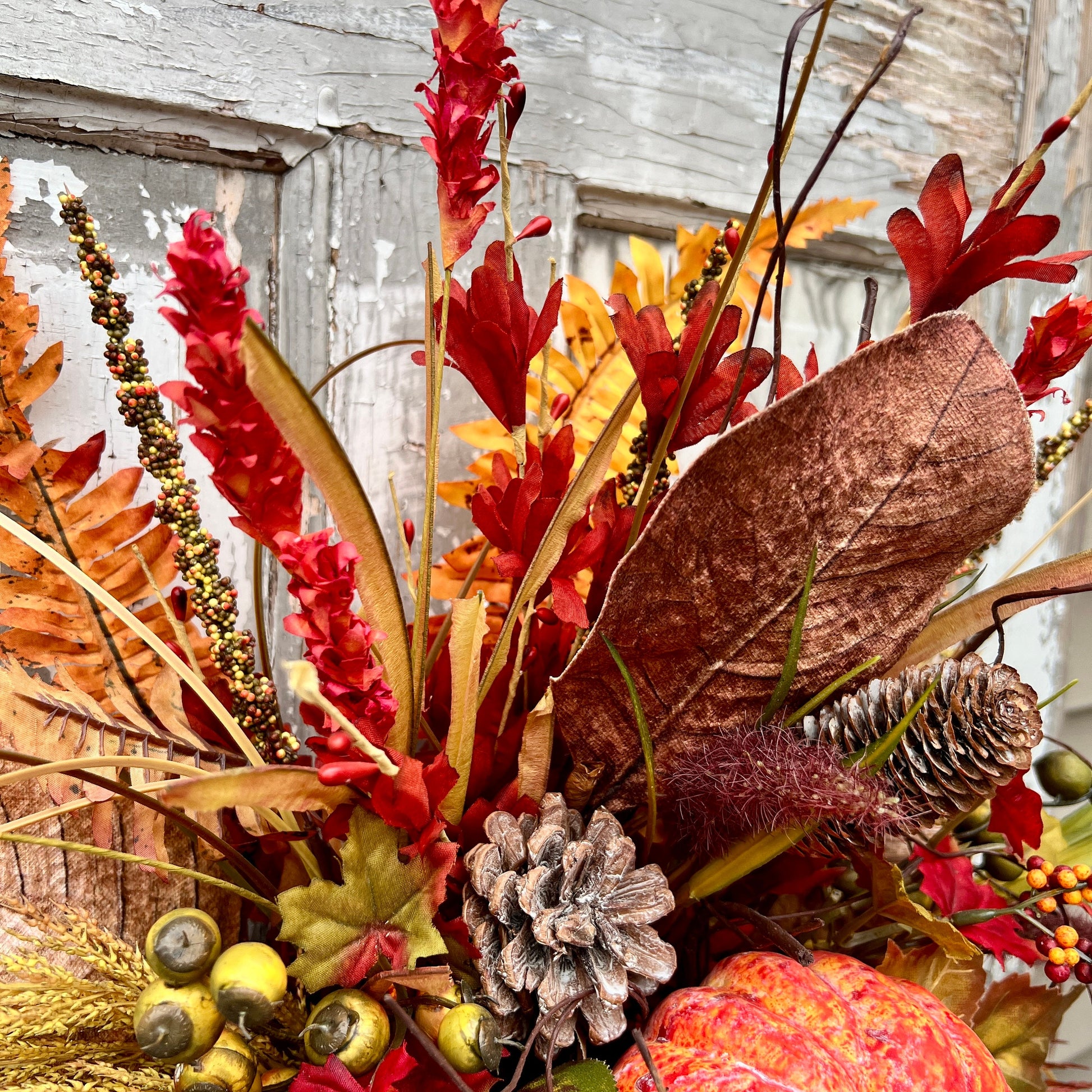 Fall Wreath for front door, Autumn Wreath, Fall floral arrangement with pumpkin, Fall Door Hanger, Autumn Door Hanger, Fall Home decor,